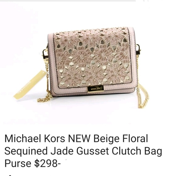 Sold MK MICHAEL KORS JADE SEQUIN CROSSBODY BAG - Picture 5 of 8